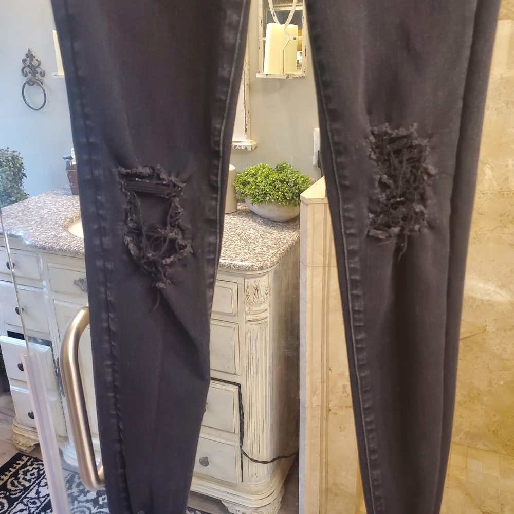 American Eagle Black Jeggin Jeans 4L Long - Picture 4 of 7